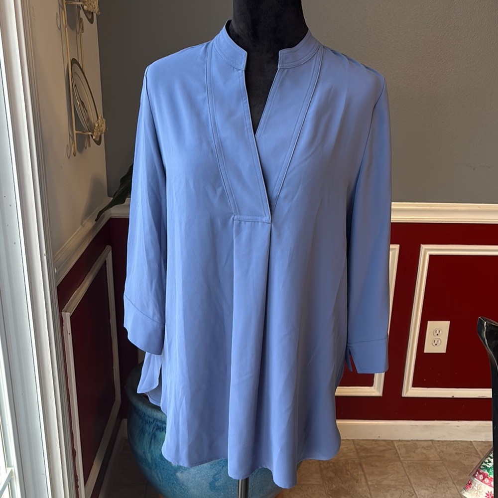 Elegant Blue Women's Top